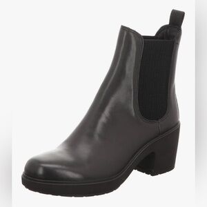 Ecco Black Leather Zurich Chelsea Boot